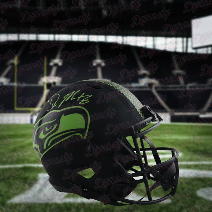 DK Metcalf Autographed Seattle Seahawks Eclipse Speed Full-Size Football Helmet - for just $399.99! 