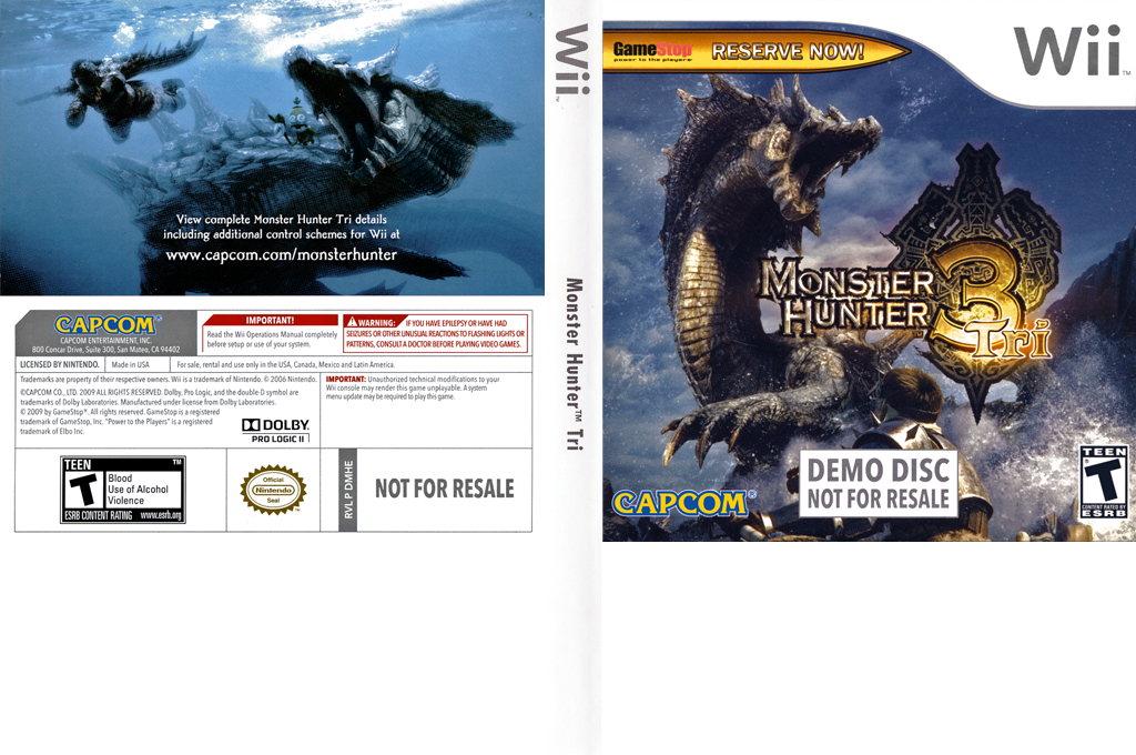Monster Hunter Tri Demo Disc (Wii) - for just $0! 