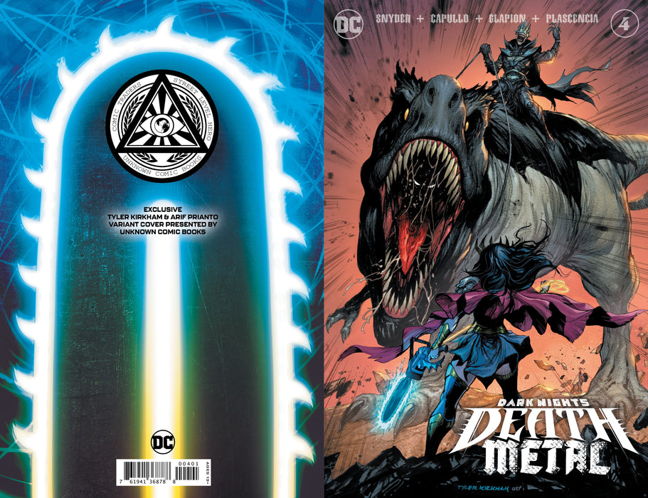 DARK NIGHTS DEATH METAL #4 (OF 7) UNKNOWN COMICS TYLER KIRKHAM EXCLUSIVE VAR (10/14/2020) - for just $10! 