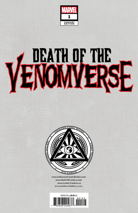 Death Of The Venomverse #1 Unknown Comics Davide Paratore Exclusive Var (08/02/2023) - for just $10! 