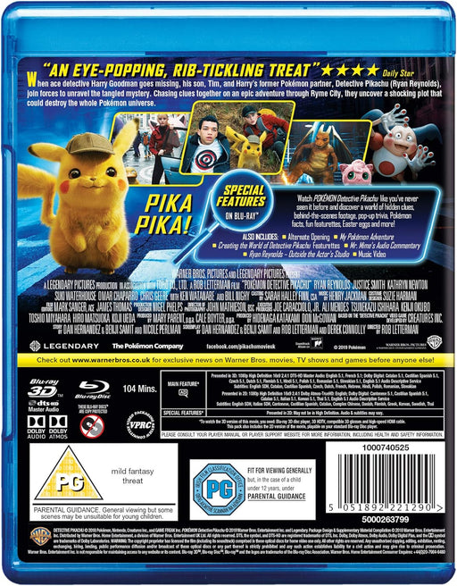 Pokémon: Detective Pikachu (Blu-ray) - for just $8.99! 