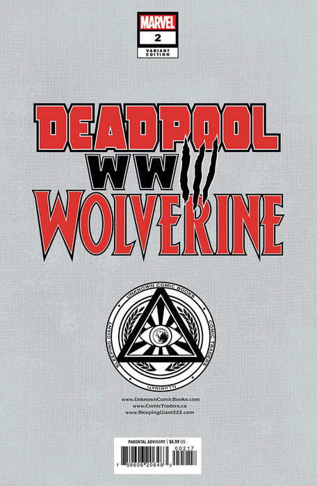[Signed by Tyler Kirkham] DEADPOOL & WOLVERINE WWIII #2 Tyler Kirkham Virgin Var Unknown - for just $40! 