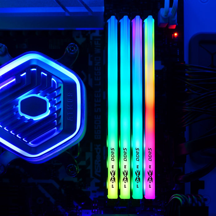 Silicon Power Storm RGB DDR5 6000MT/s (PC4 48000) CL36 16GB(2x8GB) Dual Pack 1.35 Desktop Unbuffered DIMM AMD Compatible Only