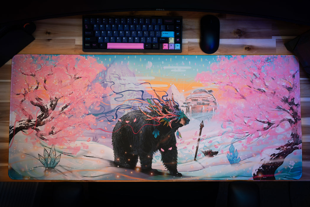 "Winter Sakura" — Rust Deskmat - for just $49.95! 