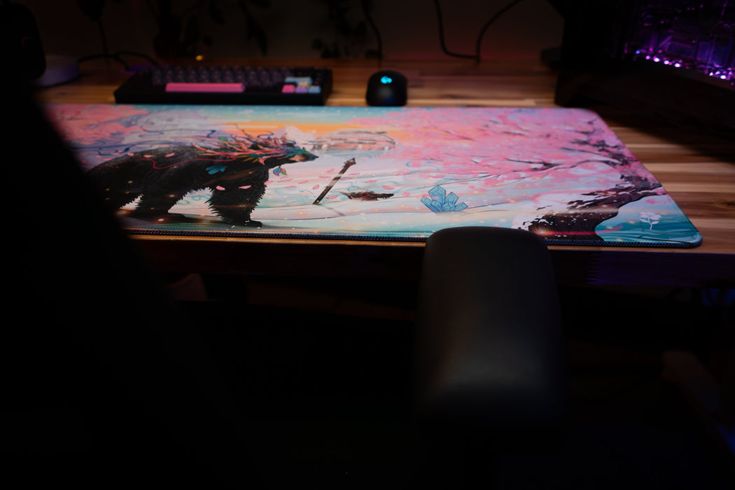 "Winter Sakura" — Rust Deskmat - for just $49.95! 