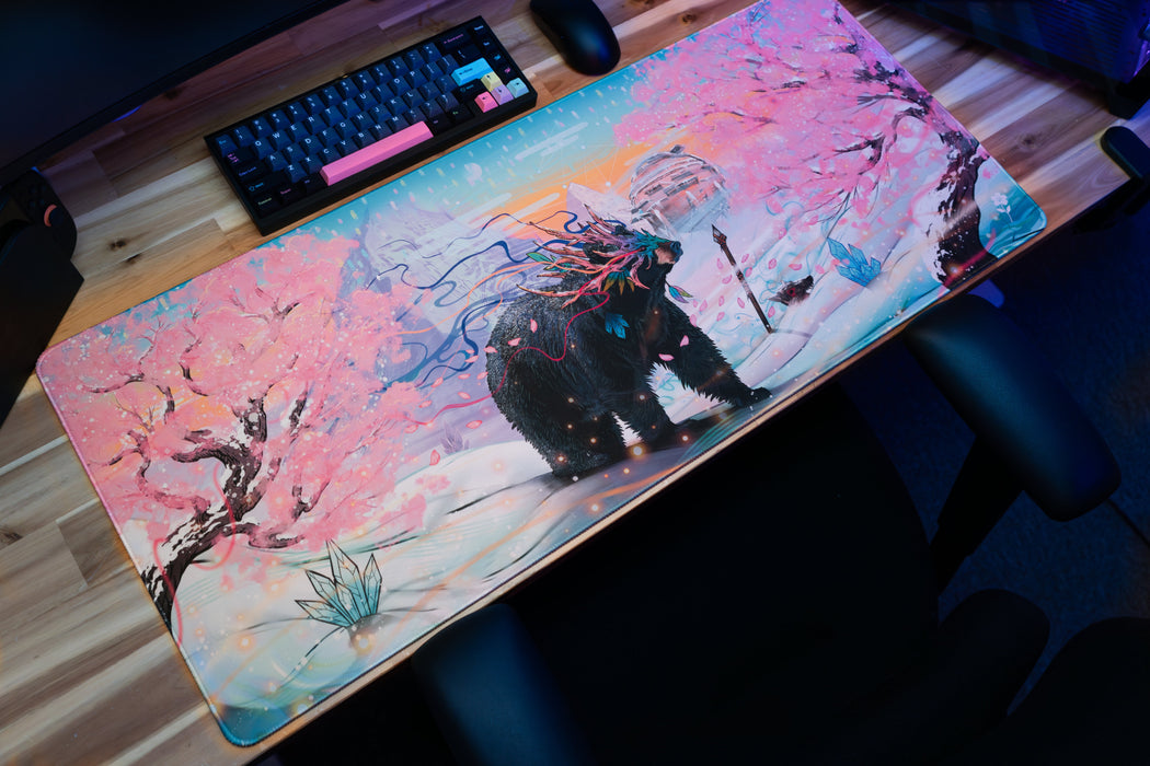"Winter Sakura" — Rust Deskmat - for just $49.95! 
