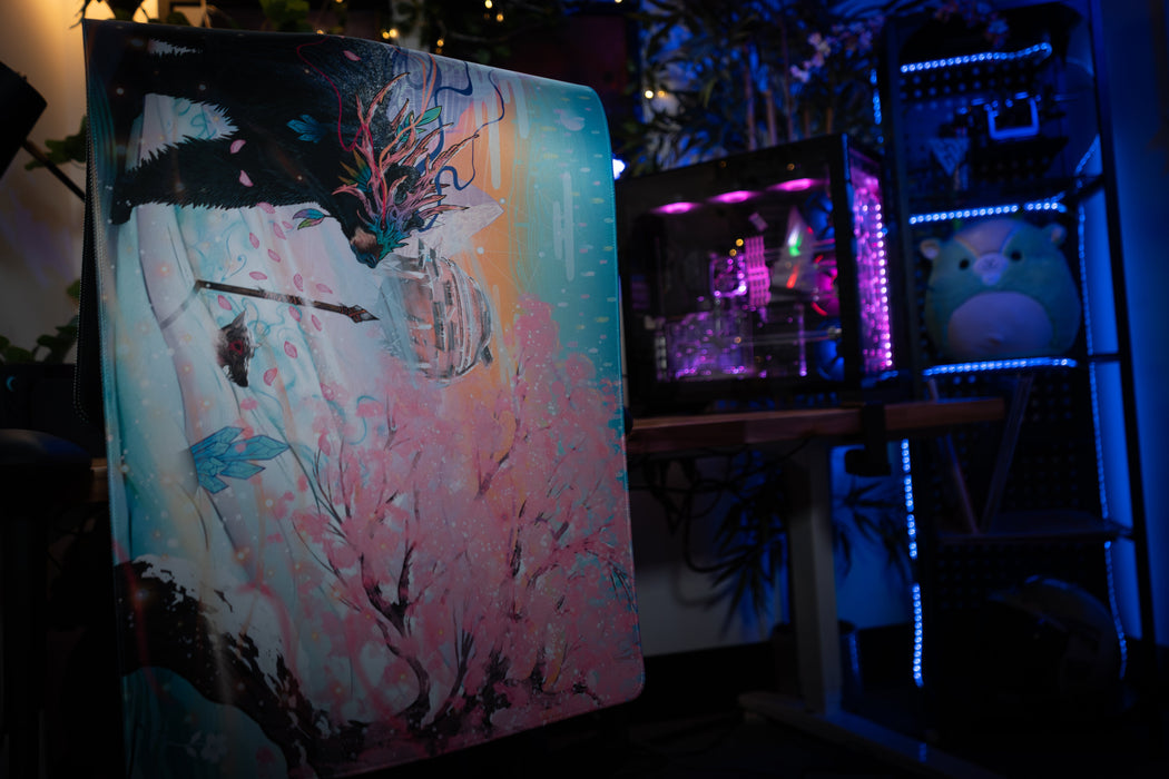 "Winter Sakura" — Rust Deskmat - for just $49.95! 