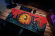 "Sunburst" — Rust Deskmat - for just $49.95! 