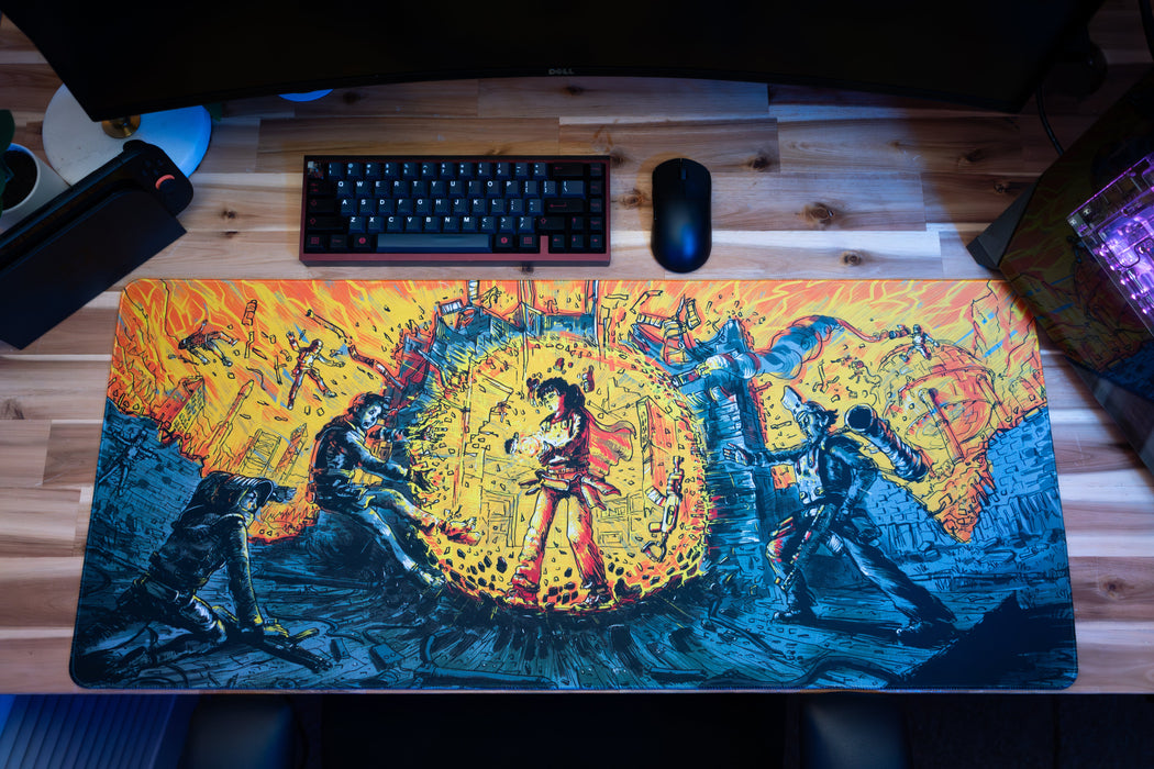 "Golden Aura" — Rust Deskmat - for just $49.95! 