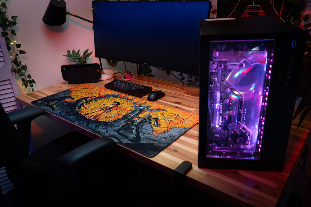 "Golden Aura" — Rust Deskmat - for just $49.95! 