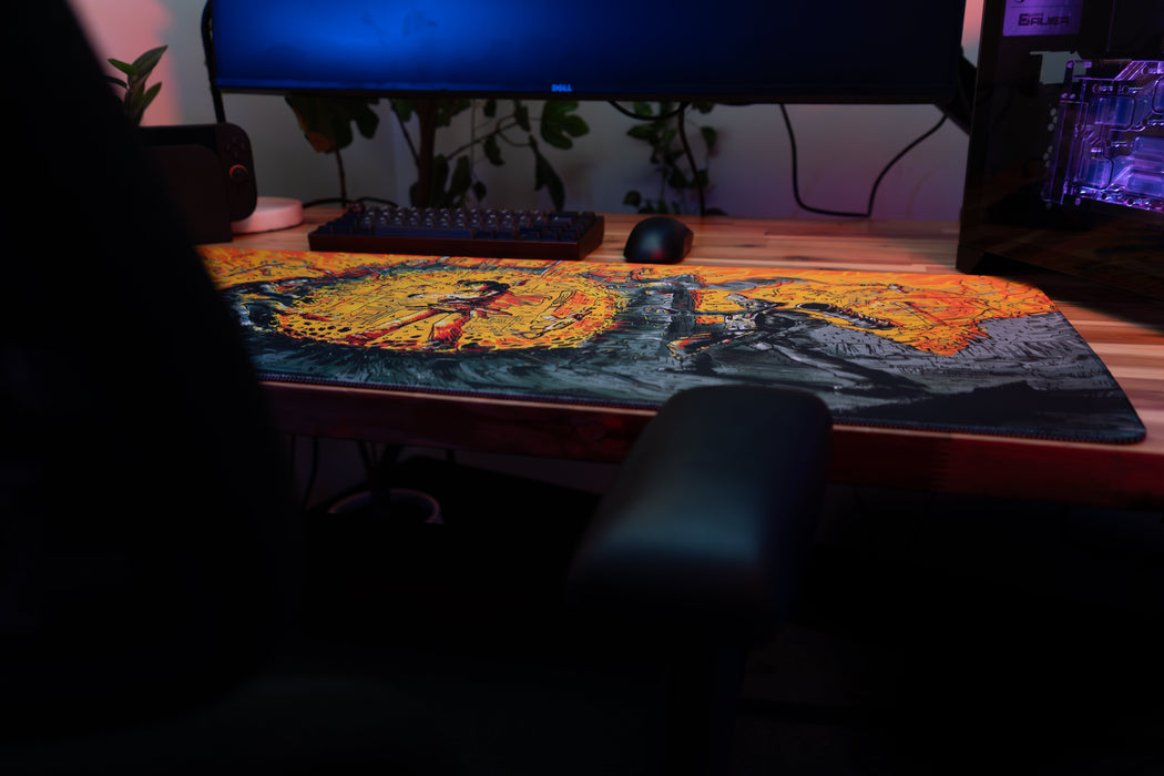 "Golden Aura" — Rust Deskmat - for just $49.95! 