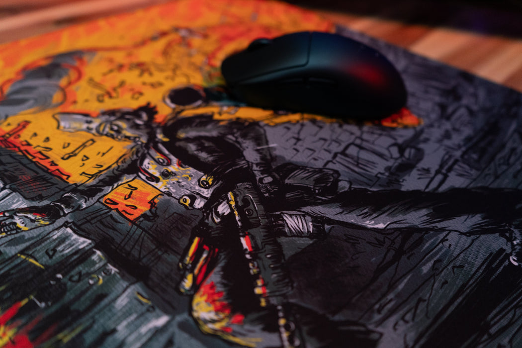 "Golden Aura" — Rust Deskmat - for just $49.95! 