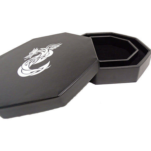 Celtic Knot Dragon Dice Tray With Dice Staging Area and Lid - Premium Accessories - Just $37.95! Shop now at Retro Gaming of Denver
