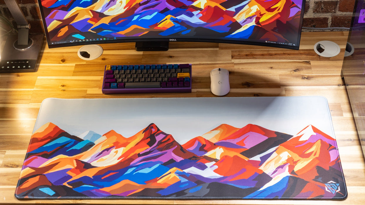 "Purple Mountain Majesty" — Epic Desk Originals Deskmat - for just $39.95! 