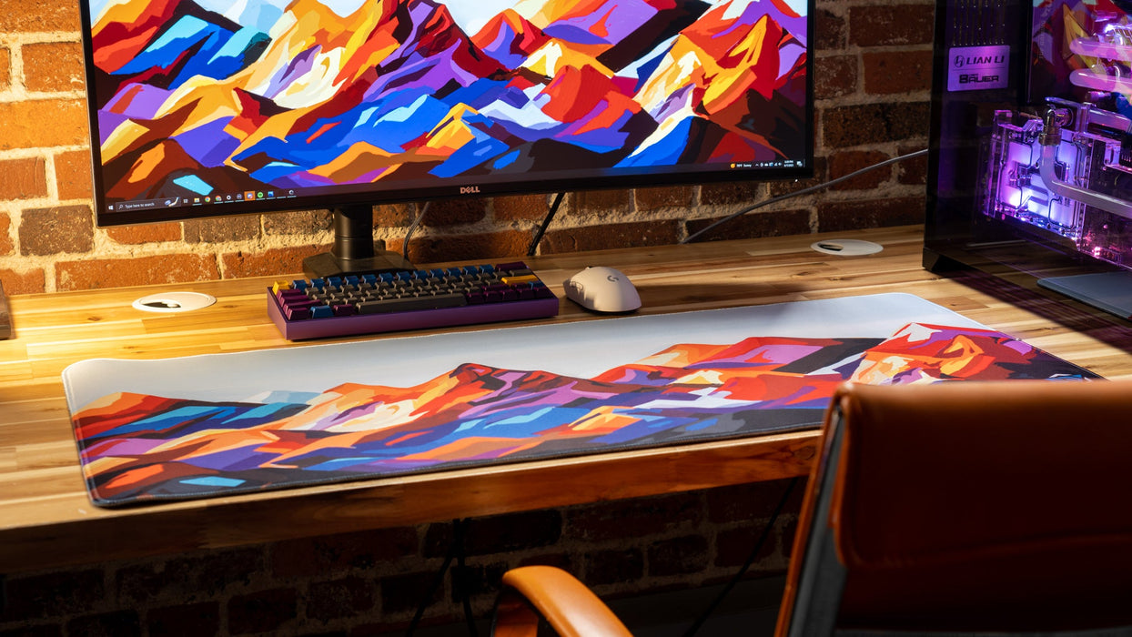 "Purple Mountain Majesty" — Epic Desk Originals Deskmat - for just $39.95! 