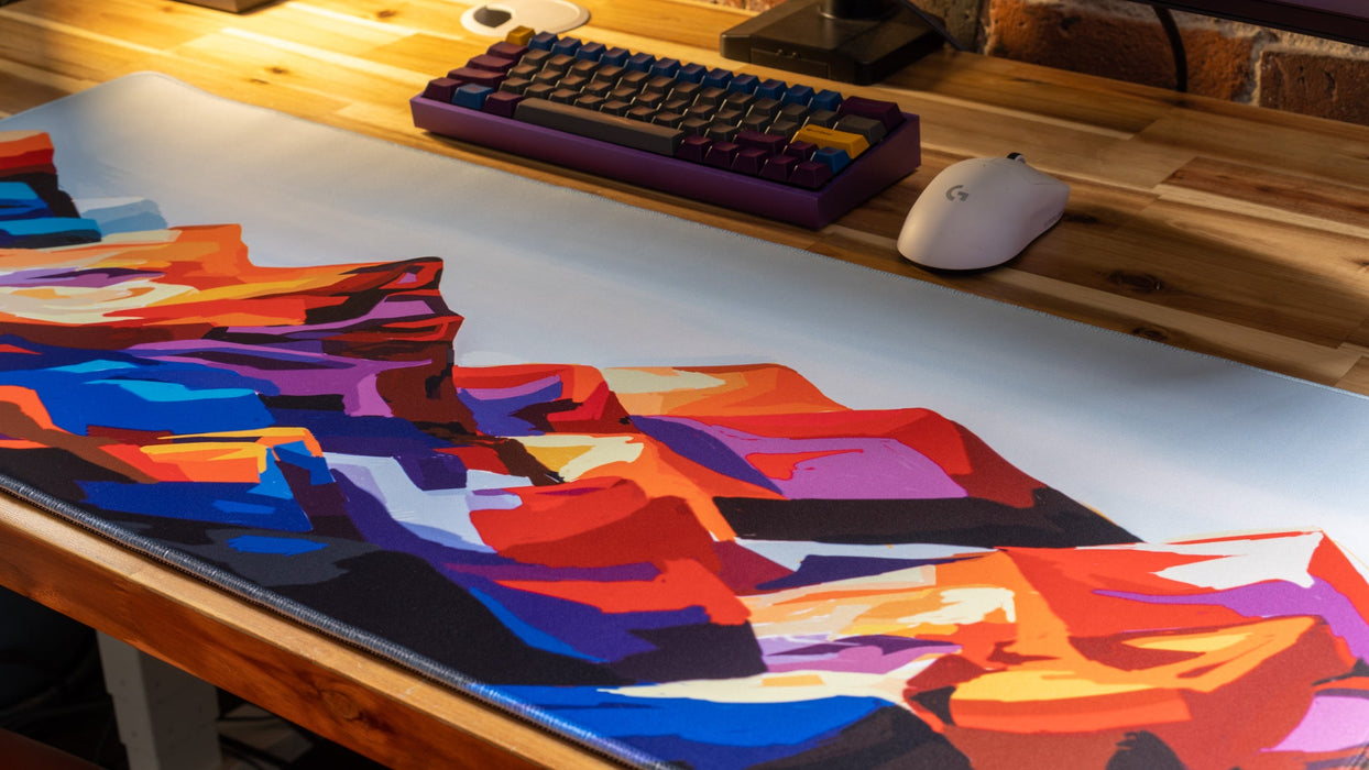 "Purple Mountain Majesty" — Epic Desk Originals Deskmat - for just $39.95! 