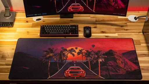 "Redwave" — Outrun Deskmat - for just $49.95! 