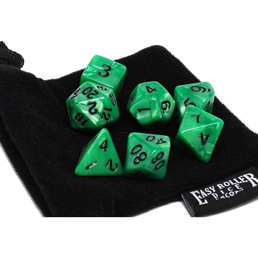 Kelly Green Marble - 7 Piece Set - Premium 7 Piece Set - Just $7.95! Shop now at Retro Gaming of Denver