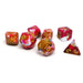Pink, Brown, and White Marble Dice Collection - 7 Piece Set - Premium 7 Piece Set - Just $11.95! Shop now at Retro Gaming of Denver