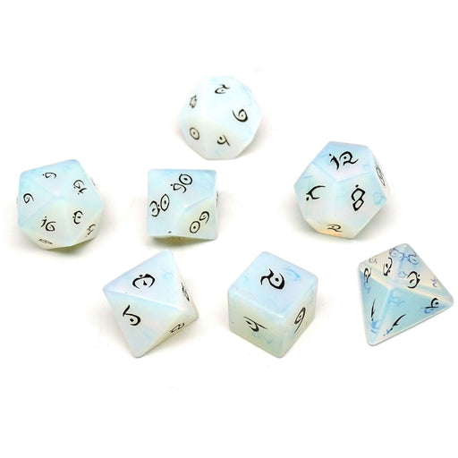Stone Dice Collection - Opal - Elvenkind Font - Premium  - Just $79.95! Shop now at Retro Gaming of Denver