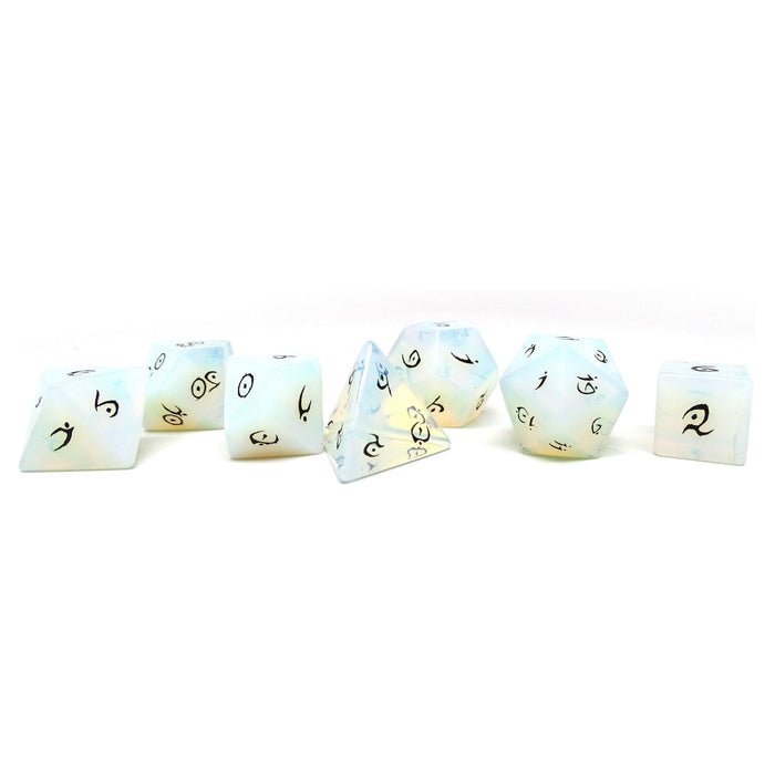 Stone Dice Collection - Opal - Elvenkind Font - Premium  - Just $79.95! Shop now at Retro Gaming of Denver