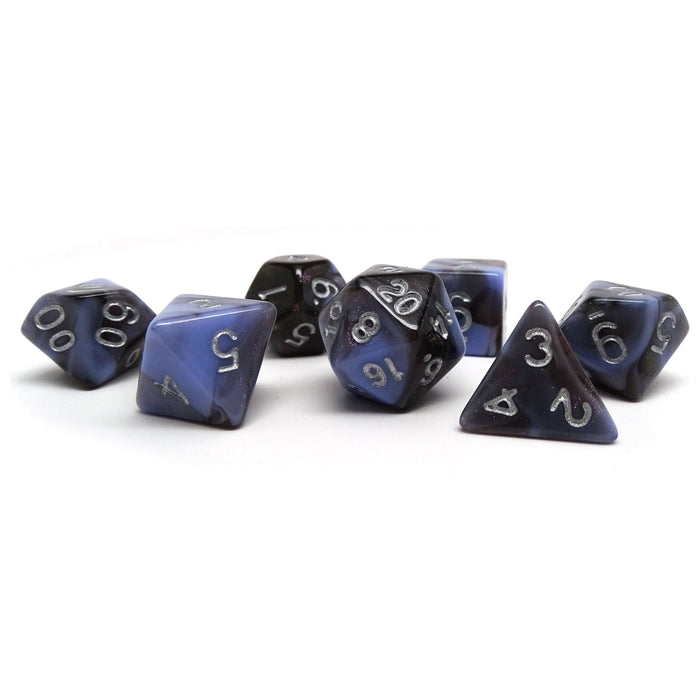 Midnight Purple and Black Marble - 7 Piece Set - Premium 7 Piece Set - Just $7.95! Shop now at Retro Gaming of Denver