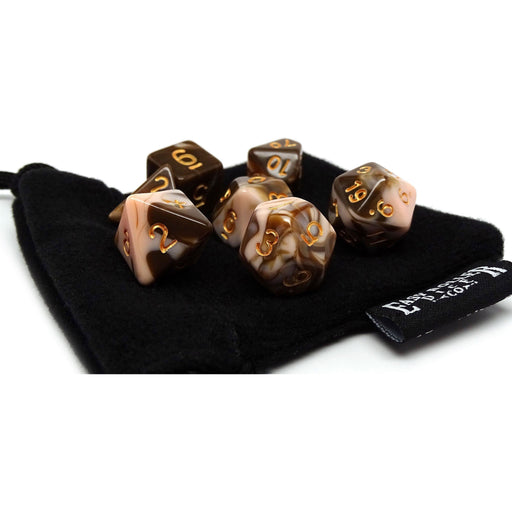 Dusty Rose and Brown Marble - 7 Piece Set - Premium 7 Piece Set - Just $10.95! Shop now at Retro Gaming of Denver