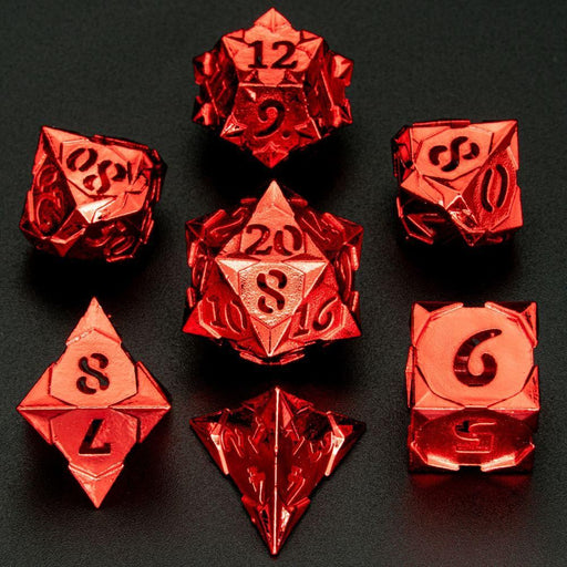 Morning Star Hollow Polyhedral Dice Set - Shiny Red - Premium Polyhedral Dice Set - Just $79.99! Shop now at Retro Gaming of Denver