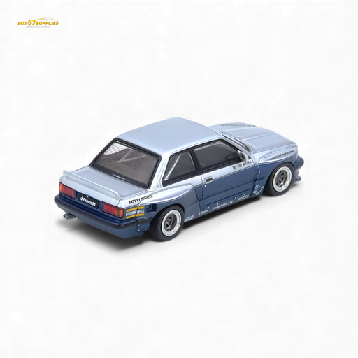 (Pre-Order) INNO64 Pandem E30 M3 Silver/Blue 1:64 - for just $29.99! 