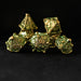 Green and Gold - Weird West Wasteland Metal Dice Set - Just $39.99! Shop now at Retro Gaming of Denver