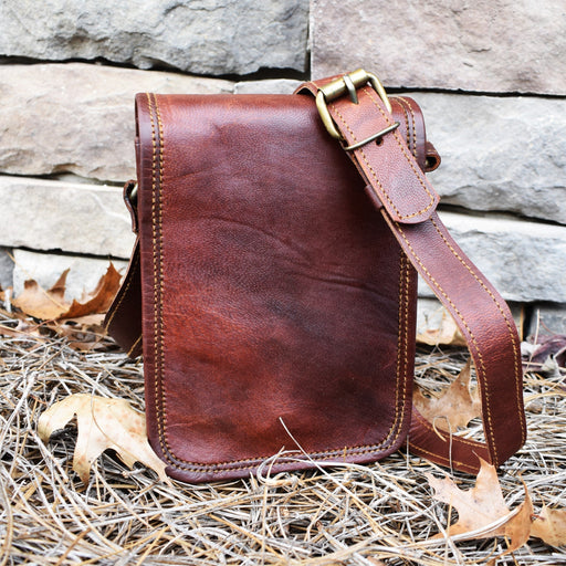 The Pathfinder Leather Flap Satchel - Small - Just $64.99! Shop now at Retro Gaming of Denver