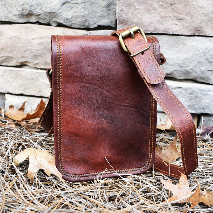 The Pathfinder Leather Flap Satchel - Small - Just $64.99! Shop now at Retro Gaming of Denver