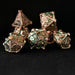 Green and Bronze - Weird West Wasteland Metal Dice Set - Just $39.99! Shop now at Retro Gaming of Denver