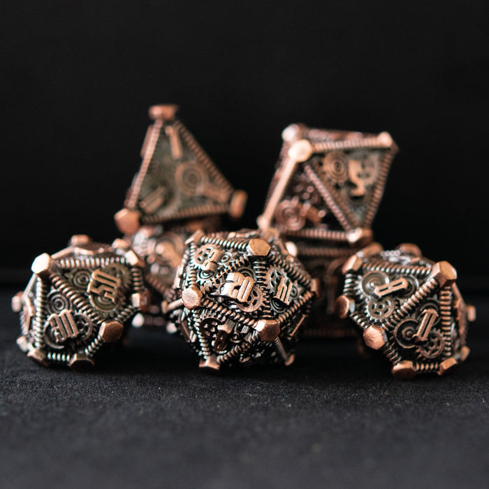 Bronze - Weird West Wasteland Metal Dice Set - Just $39.99! Shop now at Retro Gaming of Denver