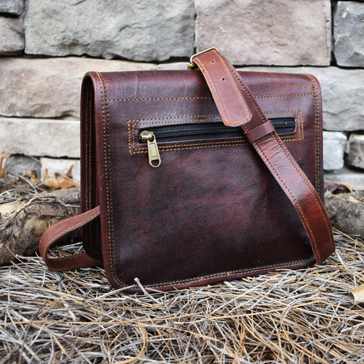 The Wanderer Leather Satchel - Medium - Just $89.99! Shop now at Retro Gaming of Denver