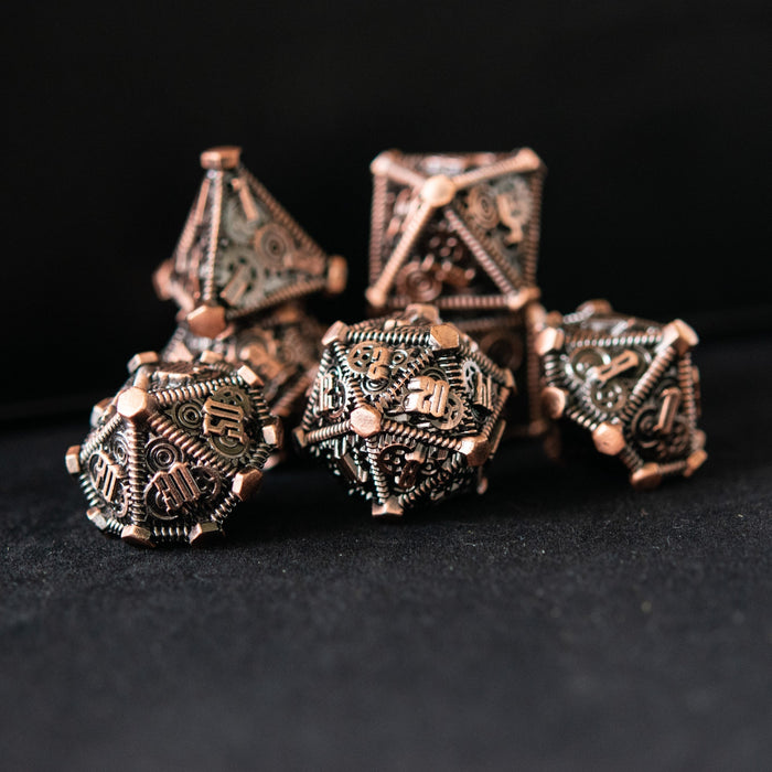 Bronze - Weird West Wasteland Metal Dice Set - Just $39.99! Shop now at Retro Gaming of Denver