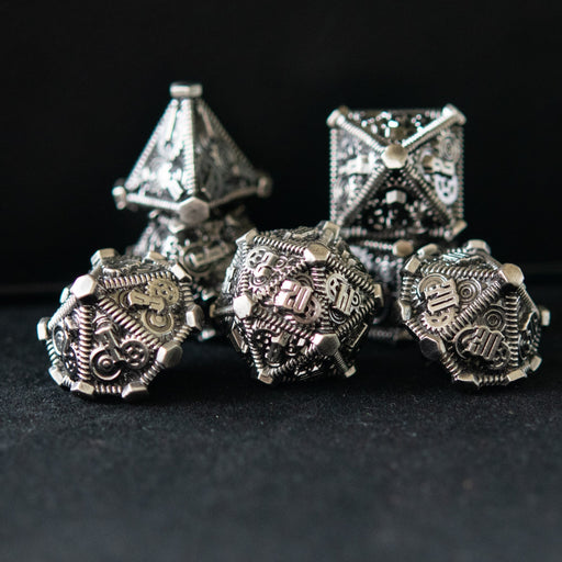 Silver - Weird West Wasteland Metal Dice Set - Just $39.99! Shop now at Retro Gaming of Denver