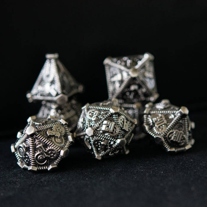 Silver - Weird West Wasteland Metal Dice Set - Just $39.99! Shop now at Retro Gaming of Denver