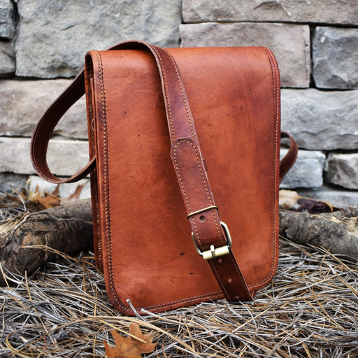 The Pathfinder Leather Flap Satchel - Medium - Just $89.99! Shop now at Retro Gaming of Denver