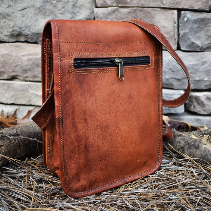 The Pathfinder Leather Flap Satchel - Medium - Just $89.99! Shop now at Retro Gaming of Denver