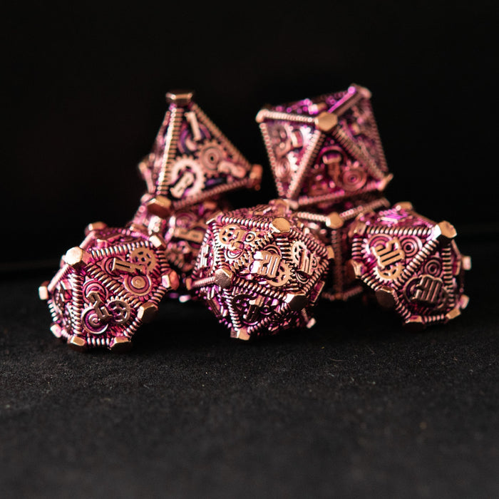 Purple and Bronze - Weird West Wasteland Metal Dice Set - Just $39.99! Shop now at Retro Gaming of Denver