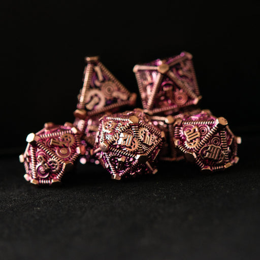 Purple and Bronze - Weird West Wasteland Metal Dice Set - Just $39.99! Shop now at Retro Gaming of Denver