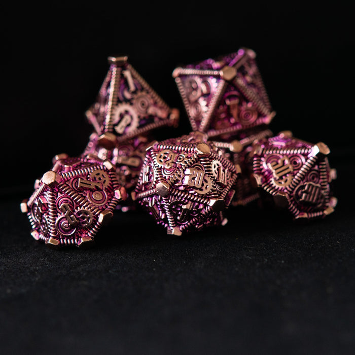 Purple and Bronze - Weird West Wasteland Metal Dice Set - Just $39.99! Shop now at Retro Gaming of Denver