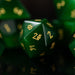 Green Cat's Eye Stone Dice Set - Just $89.99! Shop now at Retro Gaming of Denver