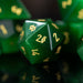 Green Cat's Eye Stone Dice Set - Just $89.99! Shop now at Retro Gaming of Denver