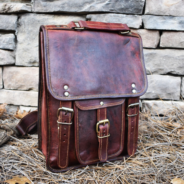 The Explorer Leather Backpack - Just $174.99! Shop now at Retro Gaming of Denver