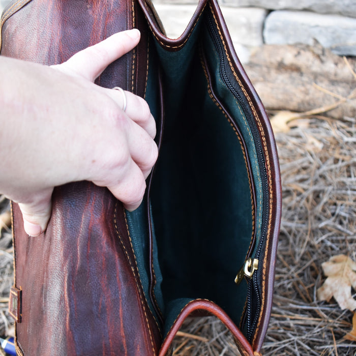 The Explorer Leather Backpack - Just $174.99! Shop now at Retro Gaming of Denver