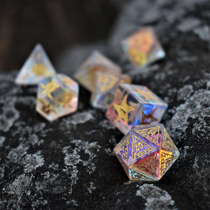 Siren's Song Prism Glass Dice Set - Just $89.99! Shop now at Retro Gaming of Denver