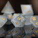 White Cat's Eye Stone Dice Set - Just $89.99! Shop now at Retro Gaming of Denver