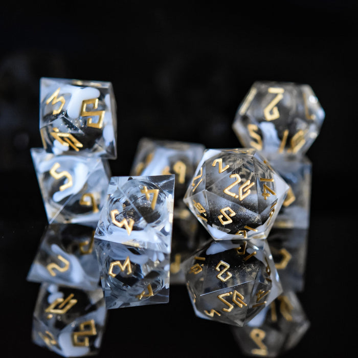 Smoke and Mirrors Liquid Core Dice Set - Just $59.99! Shop now at Retro Gaming of Denver